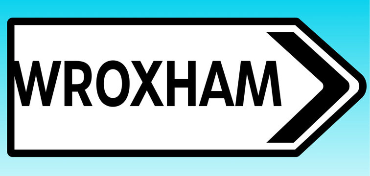 Wroxham Road sign