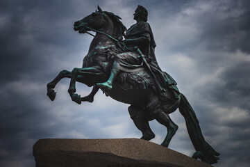 Fototapeta premium Bronze Horseman, monument to Peter the Great