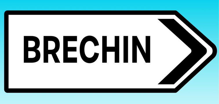 Brechin Road sign