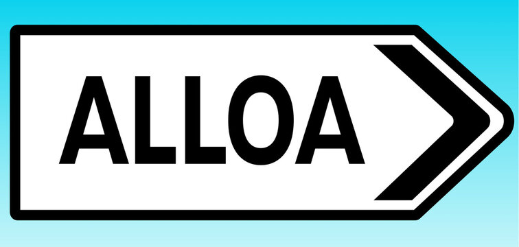Alloa Road sign