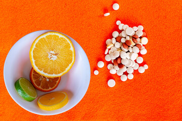 Lemon as an alternative to a pile of pills.