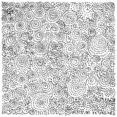 Circle, black and white seamless pattern