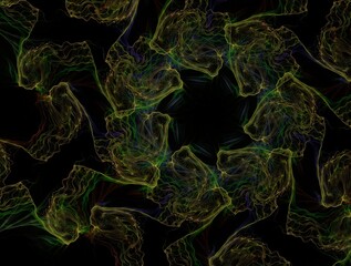 Imaginatory fractal background Image