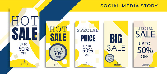 5 set Social Media Network Sales Banner Backgrounds, Mobile App, Poster, Flyer, Coupon,Advertisement, Smartphone Template Story, Abstract liquid Modern shapes. editable template eps 10 vector.