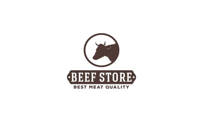 logo for a shop selling beef