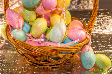 Colorful Easter eggs for Easter holiday