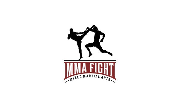 mma logo with illustration of two players fighting
