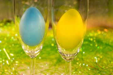 Colorful Easter eggs for Easter holiday
