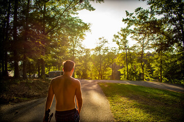 Obraz premium person in the park