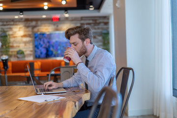 Office employees having a meeting