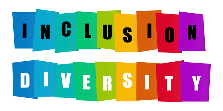 Inclusion and diversity infographic vector set	