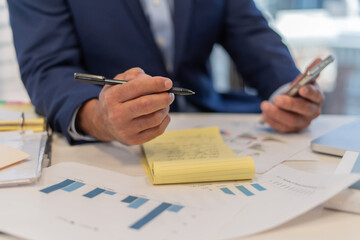 Office employees having a meeting