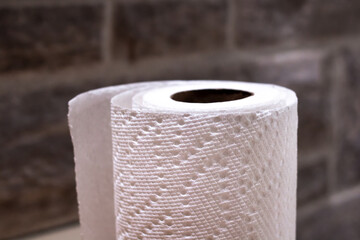 Crisp white roll of paper towel, Toronto, Canada.