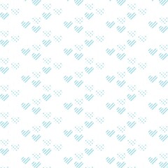 Seamless background for creative works in the scrapbooking technique. Material for scrapbooking with hearts. Retro seamless pattern. 