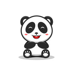 Vector illustration of a cute panda, great for mascot or stickers