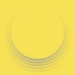 Contrast smooth gray and yellow circles abstract background