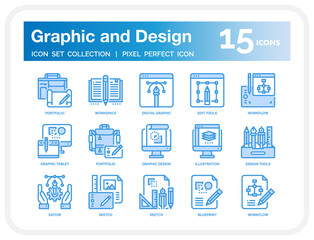 Graphic And Design icon set