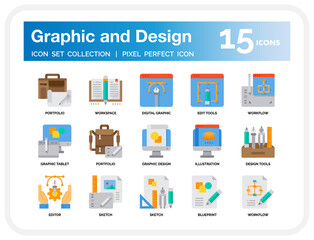 Graphic And Design icon set