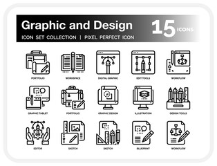 Graphic And Design icon set