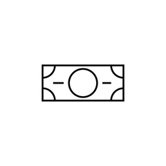 Money sign. Banknote bank icon illustrator