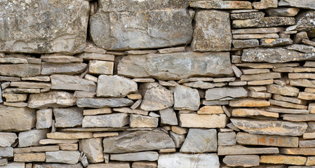 image of stone wall in rural environment