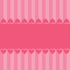 Love hearts Valentines day background , paper cut style