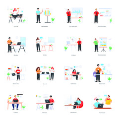 
Employment and Hr Flat Illustrations
