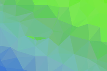 Abstract green vivid wallpaper mosaic background. Geometric triangle