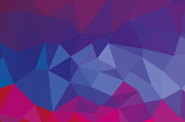 Colorful purple vivid polygonal triangular background pattern