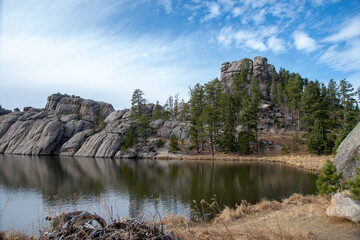 Sylvan Lake in Custer State Park South Daktoa