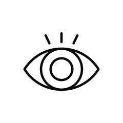 Eye icon vector graphic illustration