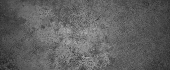 Horizontal dark old cement wall for the background - obrazy, fototapety, plakaty