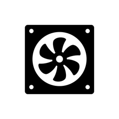 Electric Fan Icon Design Vector Template Illustration