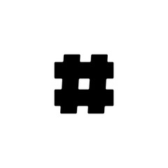 Hash tag Icon Design Vector Template Illustration