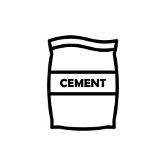 Cement Bag Icon Design Vector Template Illustration