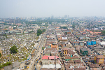 Lagos Aerial view - obrazy, fototapety, plakaty