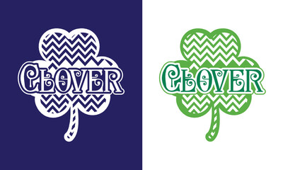 Clover SVG Cut File | Lucky Clover SVG | Shamrock SVG | Saint Patricks Day SVG | Clover Leaf SVG | Lucky Clover | St Patricks Day SVG | Three Leaf SVG | St Paddy Day