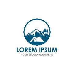 camp vector , adventure logo vector