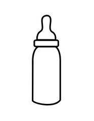 Baby bottle icon vector