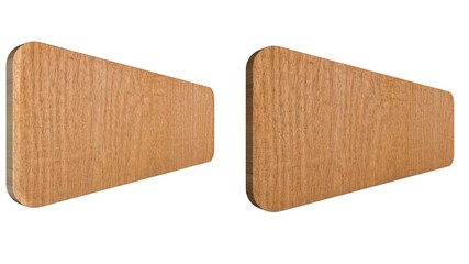 set of wooden boards left to right inner emboss ply wood 3d.