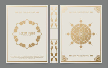 Vintage Decorative mandala book cover design