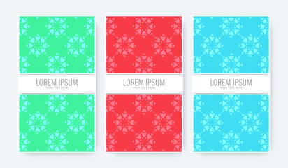 Flat abstract pattern background banner