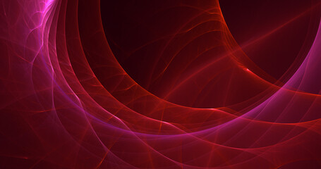 3D rendering abstract multicolor fractal light background