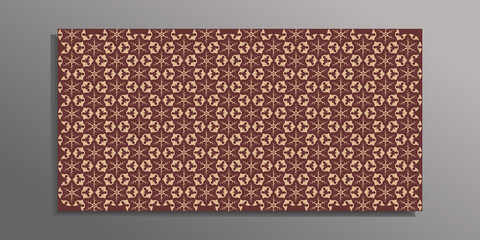 Pattern snow ornament with color brown vector eps 10.