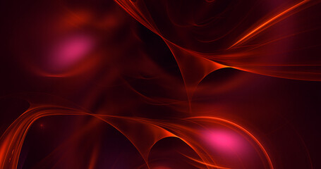 3D rendering abstract multicolor fractal light background