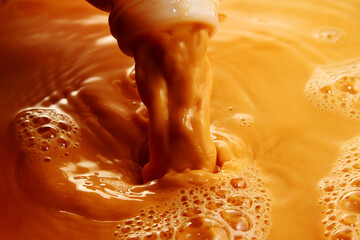 Milk tea is combination of black tea and condense milk