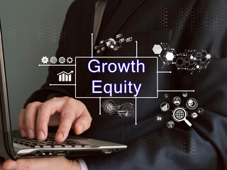 Business concept about Growth Equity with sign on the sheet.