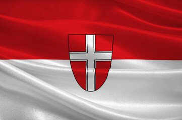 Flag of Vienna in Austria