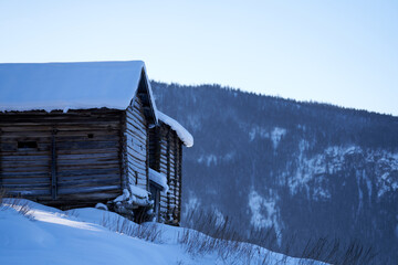 Old abandonment house on the countryside. Winter and cold. From Gol, Norway.  © SteinOve