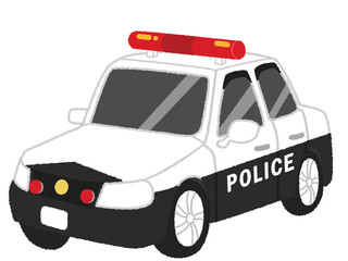 パトカーのイラスト © osamuraisan